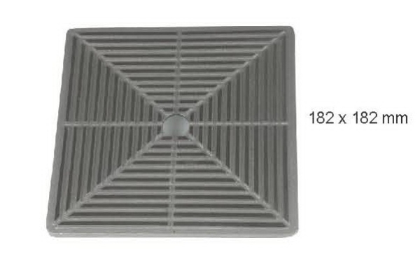 Allfit Deckel zu 071001, V4A, 182 x 182 mm